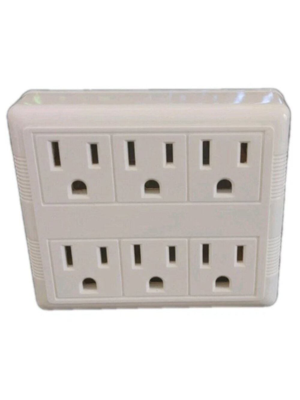 KOPPLA 700.853.45 6-way adaptor plug, grounded white